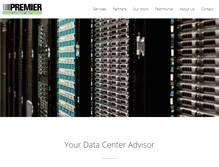 Tablet Screenshot of premierdatacenterservices.com